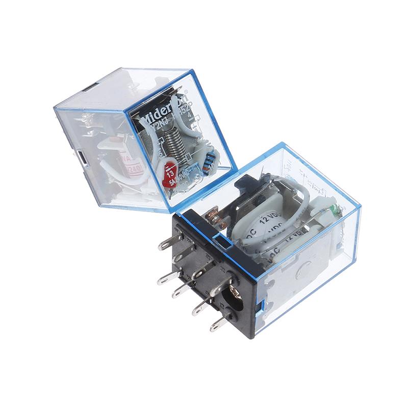 Ac220V 12Vdc 24Vdc 24Vac 5A 8Pin катушка питания My2N-J реле Hh52P с гнездом базы