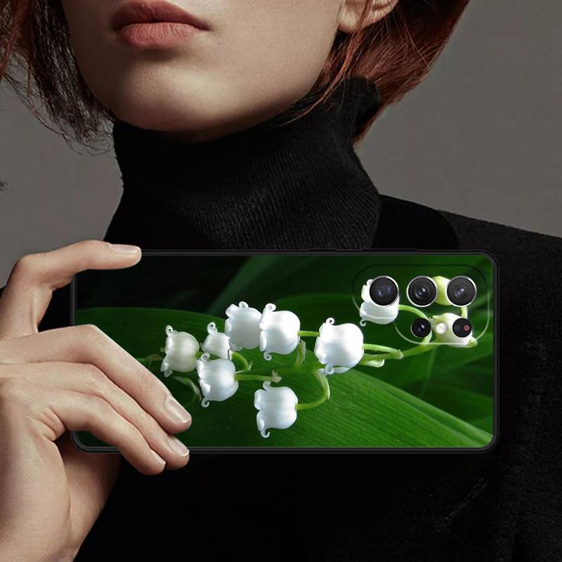 Lily of the Valley Flower Phone Case Cover For Samsung GalaxyS25 S24 Ultra S23 S22 Plus S21 FE S20 Note 10 20 Pro lite