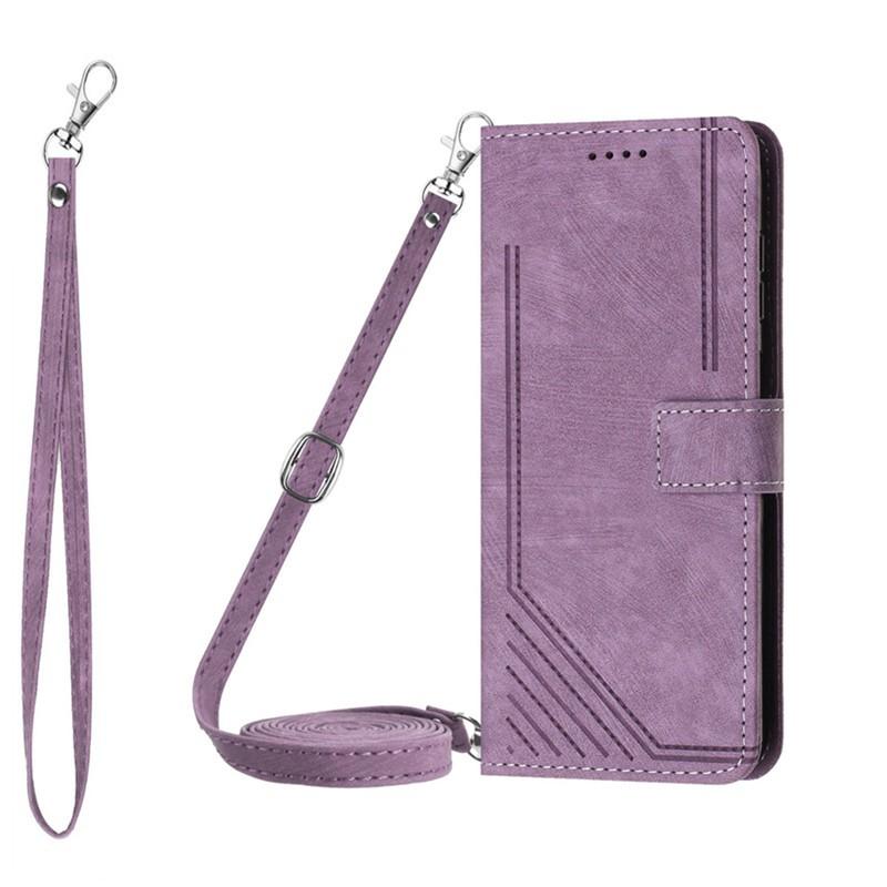 Casing For Tecno Camon 30 Premier Pova 6 Pro Neo Li9 CL9 4g 5g Leather Case Wallet Long Rope Flip Strap Crossbody Shoulder Card Slots Cover