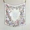 100% Silk Scarf Women's Spring Summer Fashion Versatile 12 MM Silk Scarf 65cm Medium Square Scarf Shape Decorative Shawl