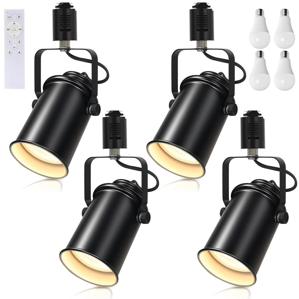 Трековые светильники Aiwode, Точечные светильники на шинопроводе с цоколем E26, Регулируемый угол, Диммируемые, Регулируемый цвет, Совместимые с пультом дистанционного управления, Механизм блокировки