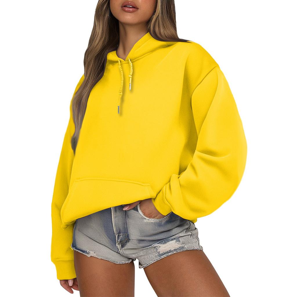 Женский модный и повседневный худи с длинными рукавами