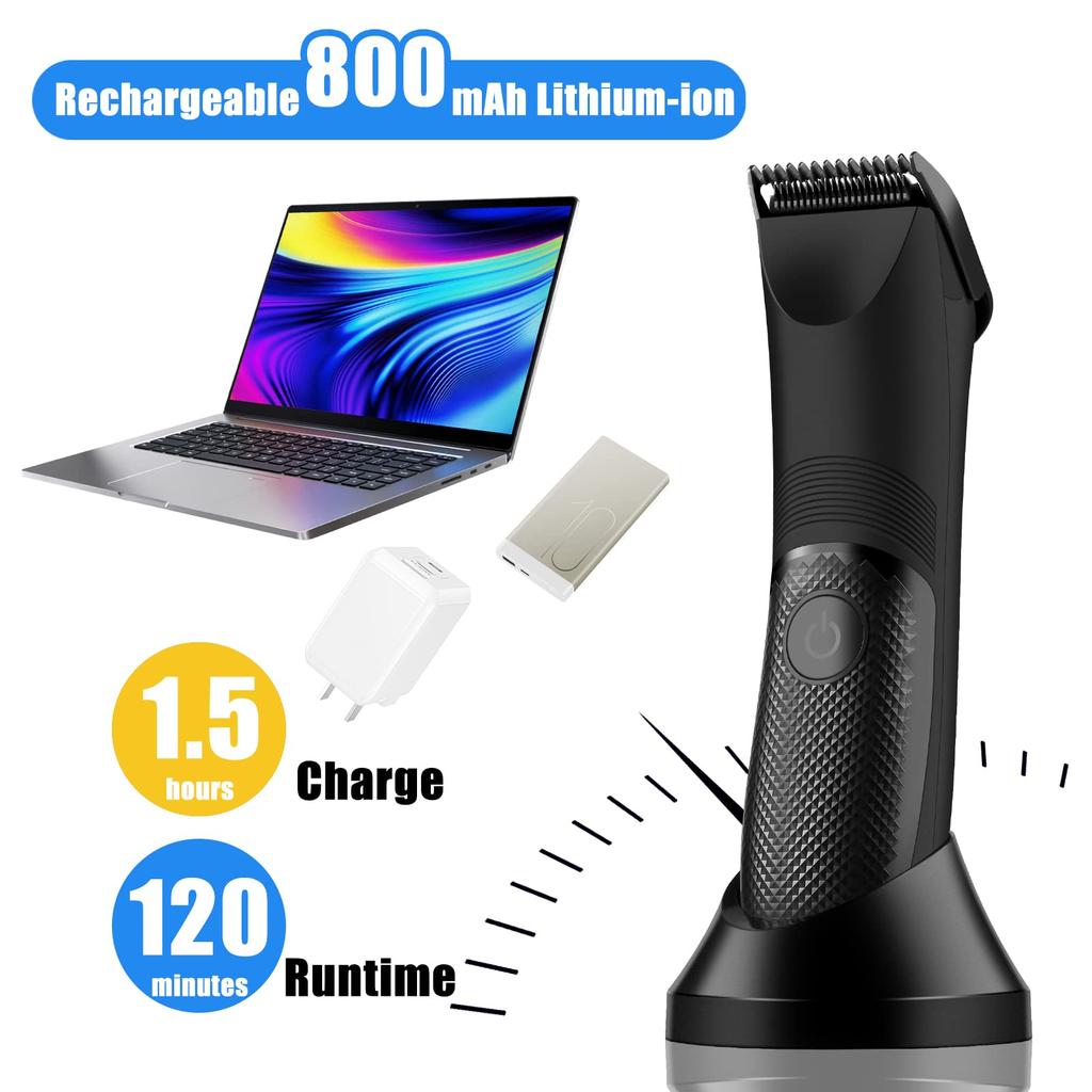 Триммер для волос на теле для мужчин, электрический триммер для волос в паху, аккумуляторная бритва с шариками, сменные керамические лезвия, водяной насос