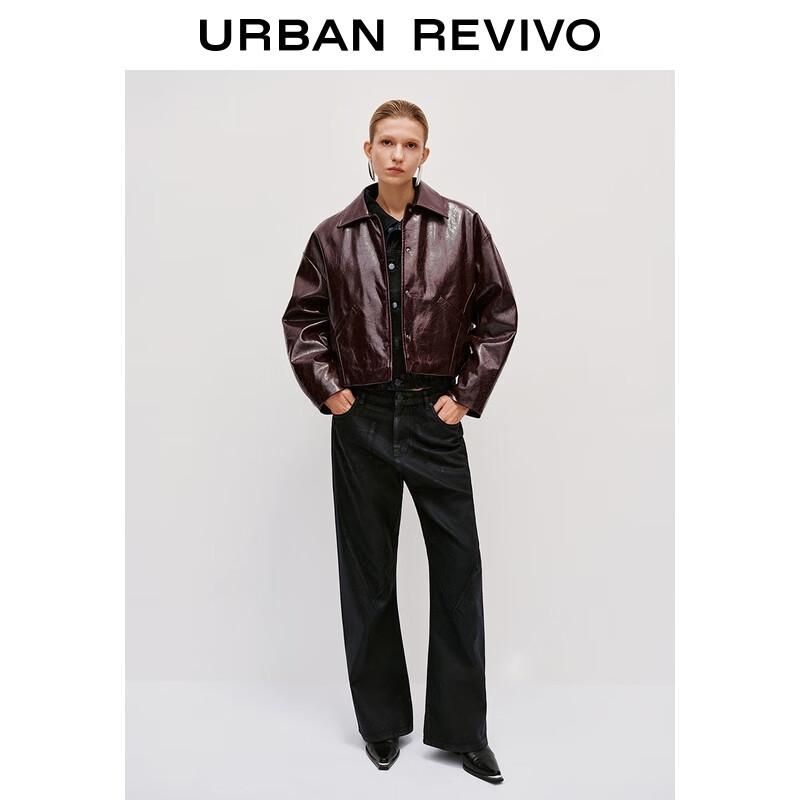 UR Women's Amber Flow Faux Leather Padded Jacket