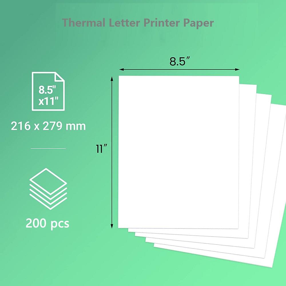 Термобумага A4 для печати, термопринтер для печати этикеток для M08F A4, бумага для печати букв, термобумага для печати, 200 шт.