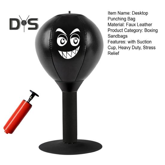 Desktop Punching Bag with Suction Cup Heavy Duty Stress Relief Boxing Speed Ball Kids Adults Reaction Speed Training Boxing Bag Home Office Desk Toy