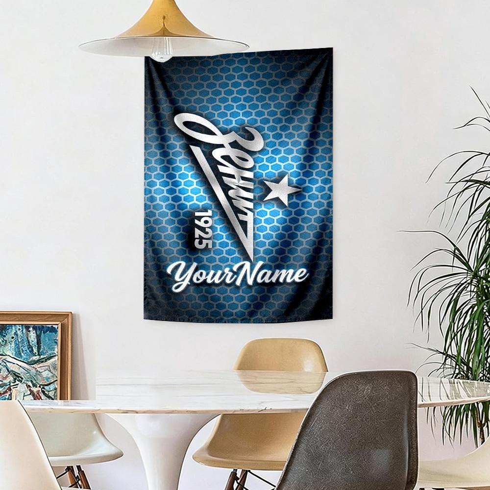 Fc Zenit Saintpetersburg Custom Your Name Wall Decor Tapestry Art For Pet Memorial Birthdaywedding Party Backdrop Family Gift