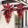 Seasonal Party Flower Decorations Artificial Flowers, Plants Hanging for Outdoors, UV Resistant Faux Long Lasting Decorative Floral Vines Indoor