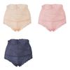 3PCS Ladies Sexy Mesh Panties High-waist Seamless Lace Underwear Briefs Women Knickers Transparent Lingerie