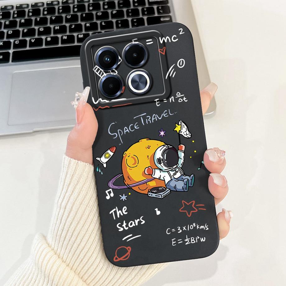 For Infinix Note 40 5G X6852 Phone Case Silicone Soft Back Cover For Infinix Note40 X6851 Bumper Dragon Cat Flower Butterfly Bag