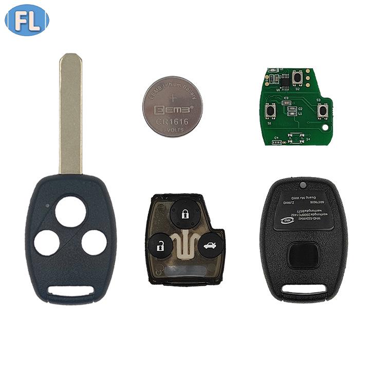 Honda 2.3 Straight Handle 3-Button Remote Control 433MHz