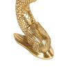 34 Cm Fish Design Decorative Brass Urli Showpiece, Urli Bowl for Home Decor, Brass Urli Decor, Brass Flower Bowl, Standard, Pack of 1