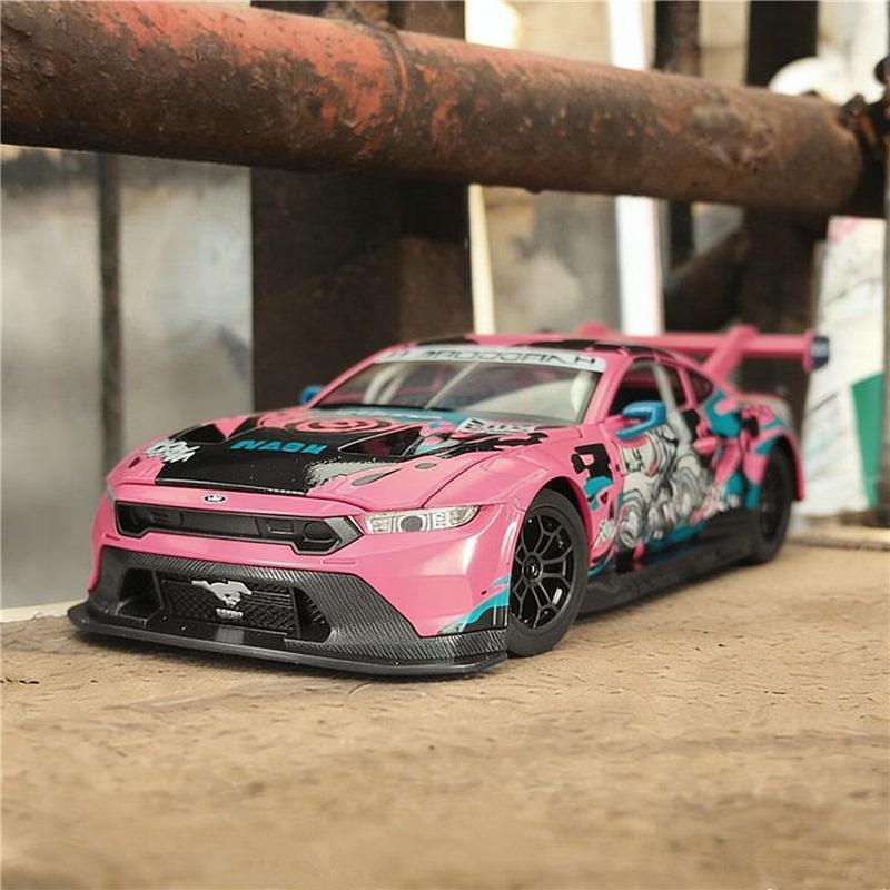 1:24 BMW M4 GT3 Alloy Sports Car Model Diecasts Metal Racing Car Vehicles Model Simulation Sound Light Collection Kids Toys Gift