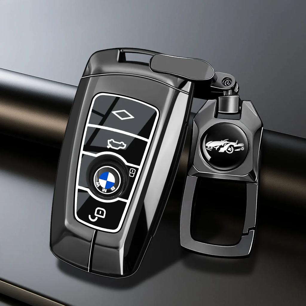 Чехол-брелок из цинкового сплава для ключа автомобиля BMW X1 X3 X4 X5 F15 X6 F16 G30 7 Серия G11 F48 F39 520 525 f30 118i 218i 320i Автоаксессуары