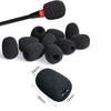 YFFSFDC [10-Pack] Microphone Sponge, Intercom Microphone Windscreen, Loudspeaker Noise Reduction, Microphone Accessory, Dustproof, Windproof, Antibact
