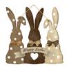 Easter Wooden Hanging Sign Bunny Welcome Decor, Decorative, Practical Cute Door Wall Plaque