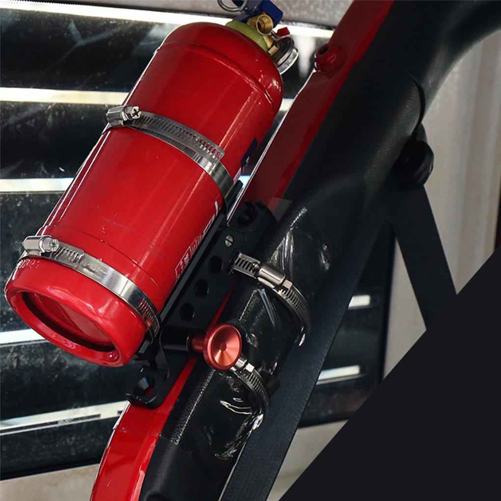 Car Motocycle Extinguisher Mount Bracket Adjustable Fit for Yamaha Polaris Kawasaki Can Am Fire Extinguisher Holder