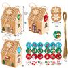 24-Piece Gift Pack Kraft Paper Packaging Box  Christmas Apple Box  Holiday Gift Box   Candy  Box