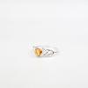 Round Citrine Gemstone 925 Sterling Silver Jewelry For Women Gift Promise Ring CZR-6-3