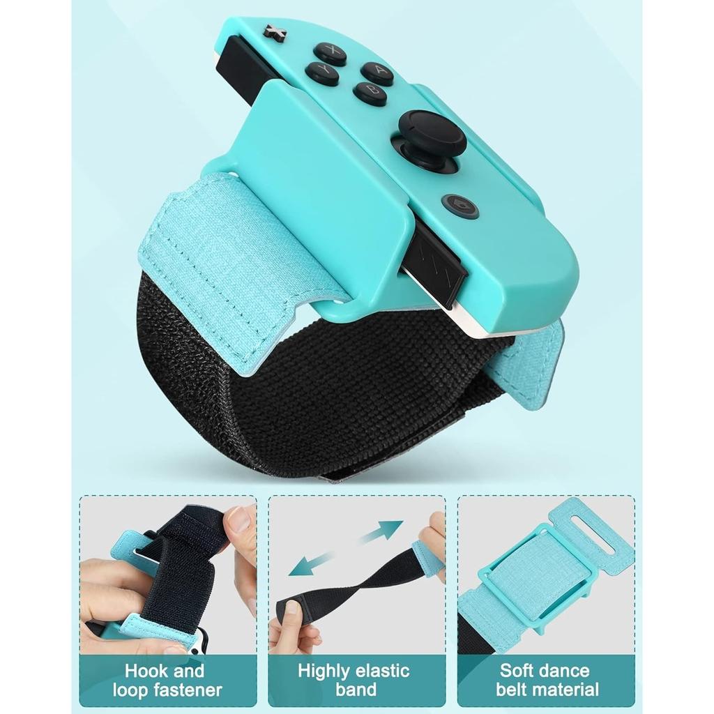 2 шт. Чехол для геймпада, портативный, чувствительный, ударопрочный, без помощи рук, регулируемый эластичный ремешок для геймпада, контроллера для переключателя/переключателя OLED