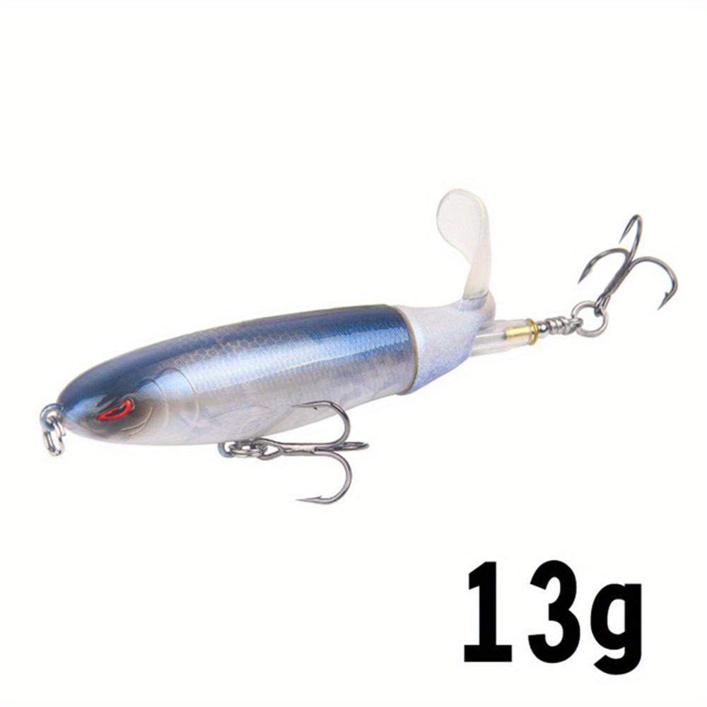 Topwater Fishing Lure Whopper Popper Artificial Bait Hard Plopper Soft Rotating Tail Fishing Tackle Fishing Bait
