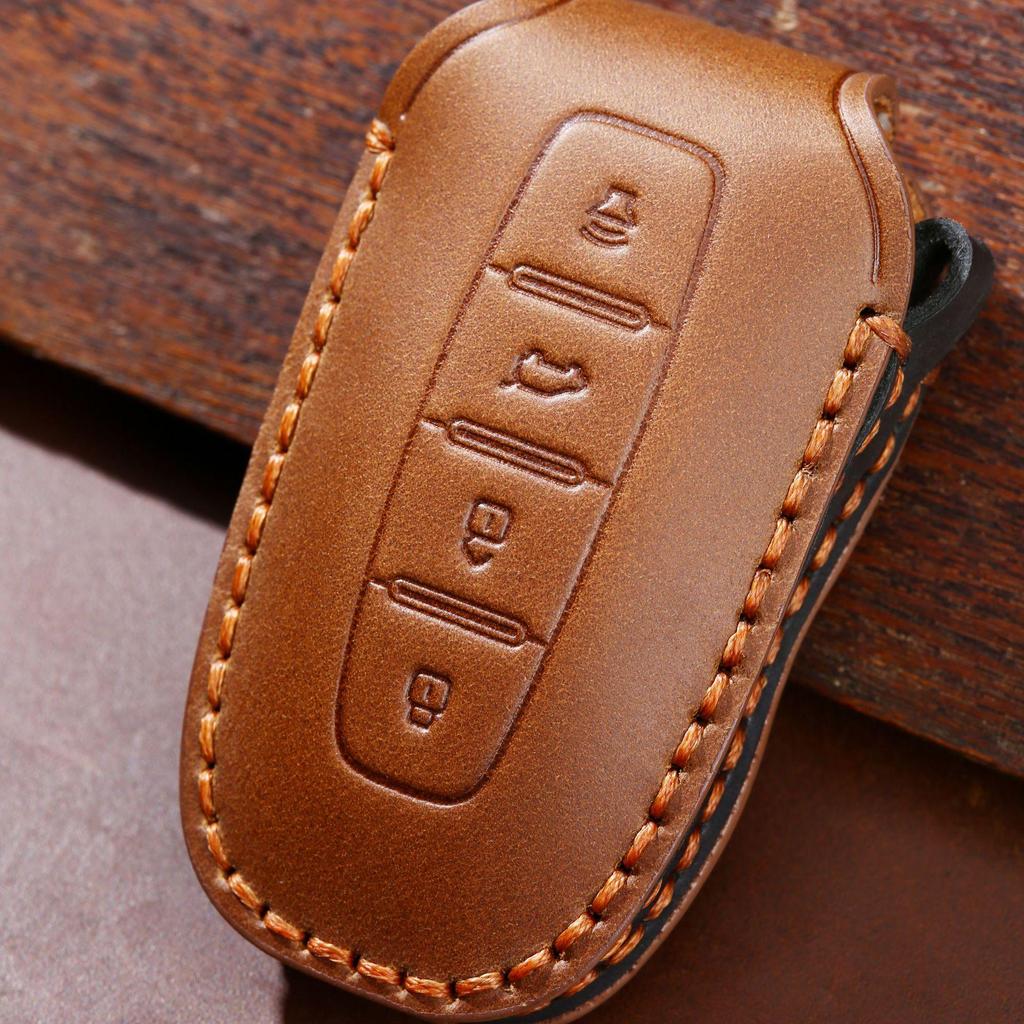 Чехол для ключа из кожи Crazy Horse ручной работы для Ford Lingyu