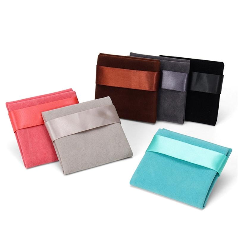 Стильный бархатный мешочек для украшений, мешочек для ожерелья, органайзеры для хранения, бархатная текстура, подходит для путешествий на открытом воздухе и повседневного использования