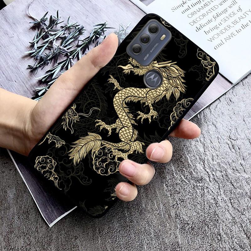 Fashion Cute China Dragon Phone Case For Motorola Moto G Stylus 5G G Play G Power G 5G G Pure 2023 2024 E20 E22 E22i E32 E40 E13