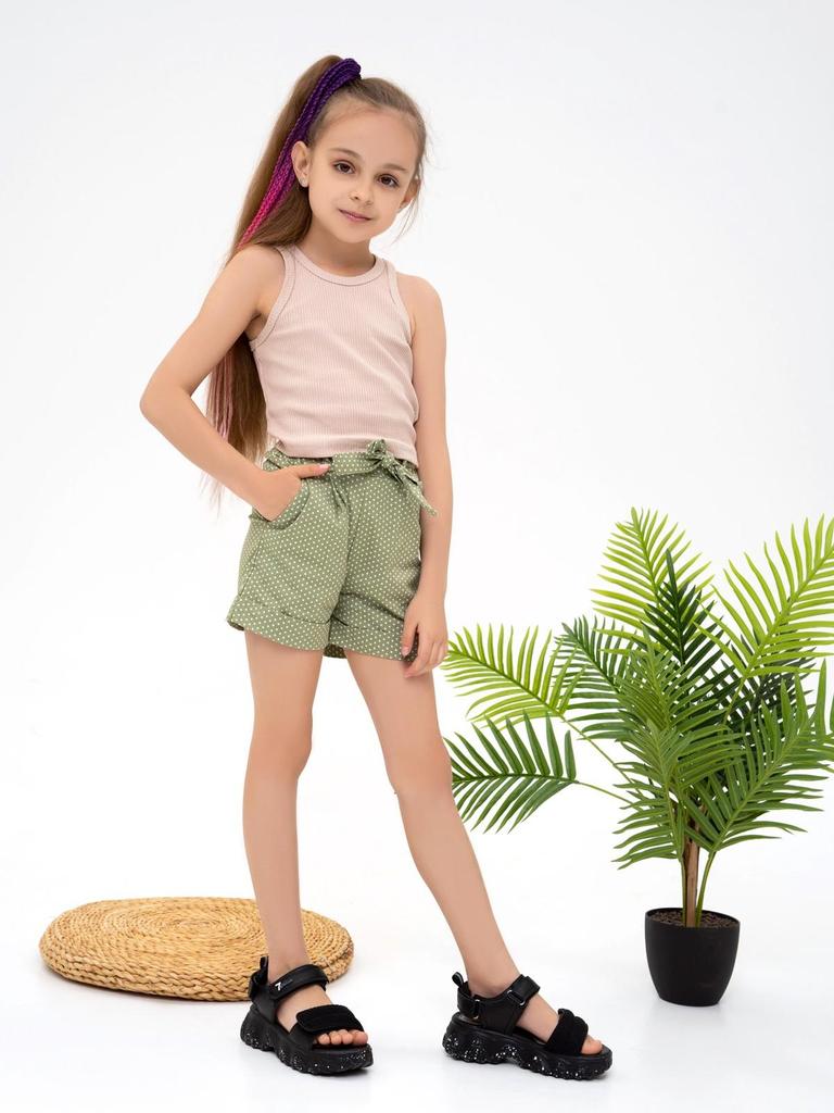 Хлопковые шорты в горошек ISSA Plus