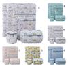 6Pcs Laundry Bag with Zipper Thick Fine Mesh Patterns Printing Foldable Cleaning Polyester Underwear Bra Clothing Washing Bag for Travel