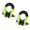 3/4" D Ring Shackle Snatch Blocks 29T Break Strength Heavy Duty Shackles Screw Pin for Tow Strap Winch Off Road Vehicle Recovery