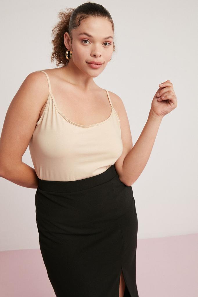 Женское боди большого размера Mındy Green, боди больших размеров с бретелями, полностью закрывающее тело