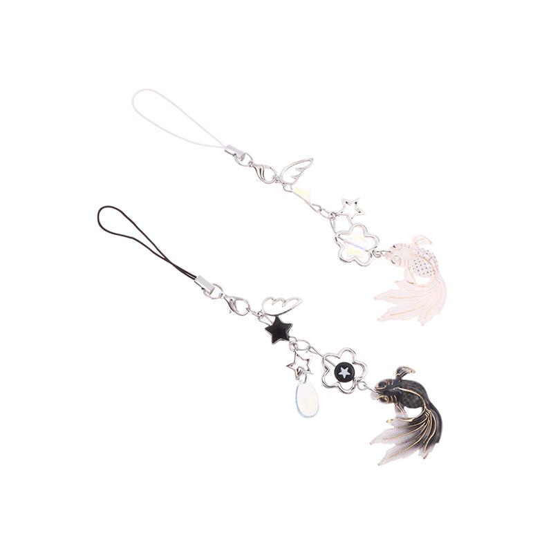 Брелок-звезда в виде разноцветной рыбы, ремешок на запястье, подвесная цепочка для мобильного телефона