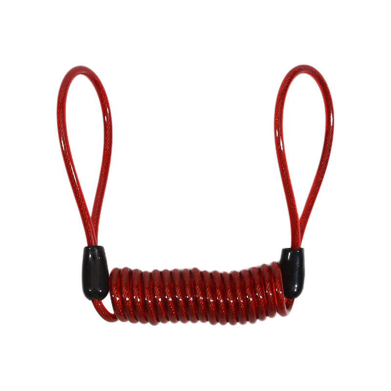 Motorcycle Helmet Reminder Spring Cable Lock Anti-Theft Rope Disc Lock Bicycle Security Theft Protection Travel Wire Rope