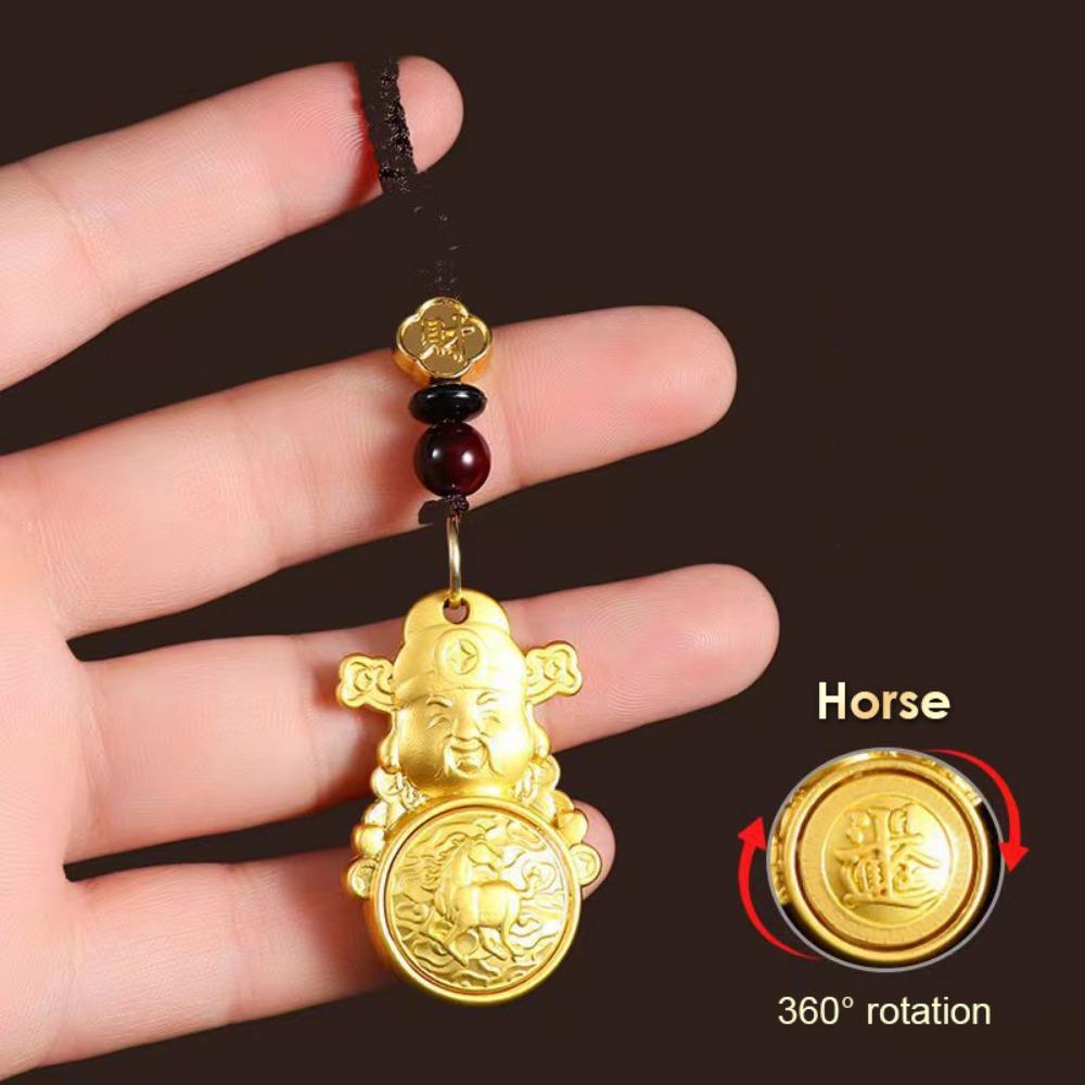 2 шт. Металлический фен-шуй подвесной декор, привлекающий удачу, автомобильный брелок, поделки, брелок со знаком зодиака для женщин