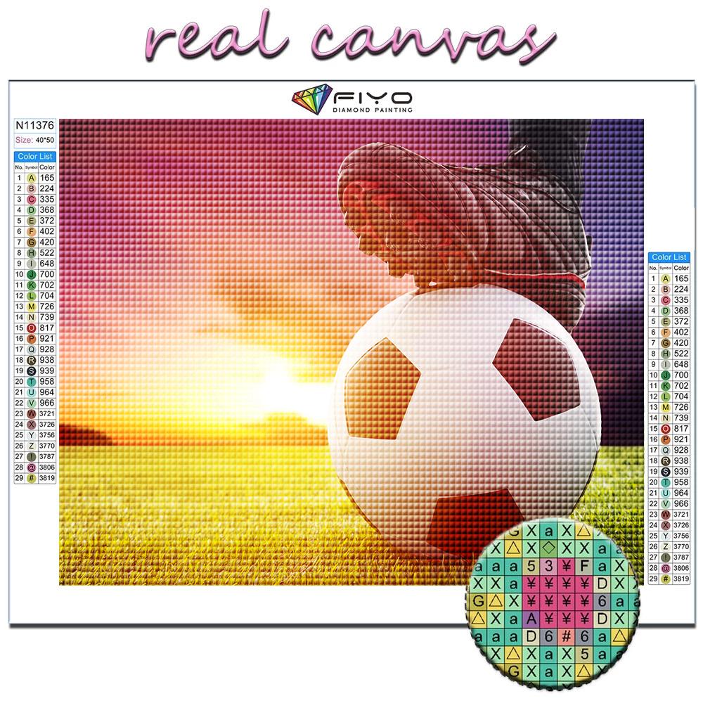 DIY 5D алмазная живопись футбол спортивный набор для вышивки крестом полная дрель вышивка мозаика художественная картина стразы подарок