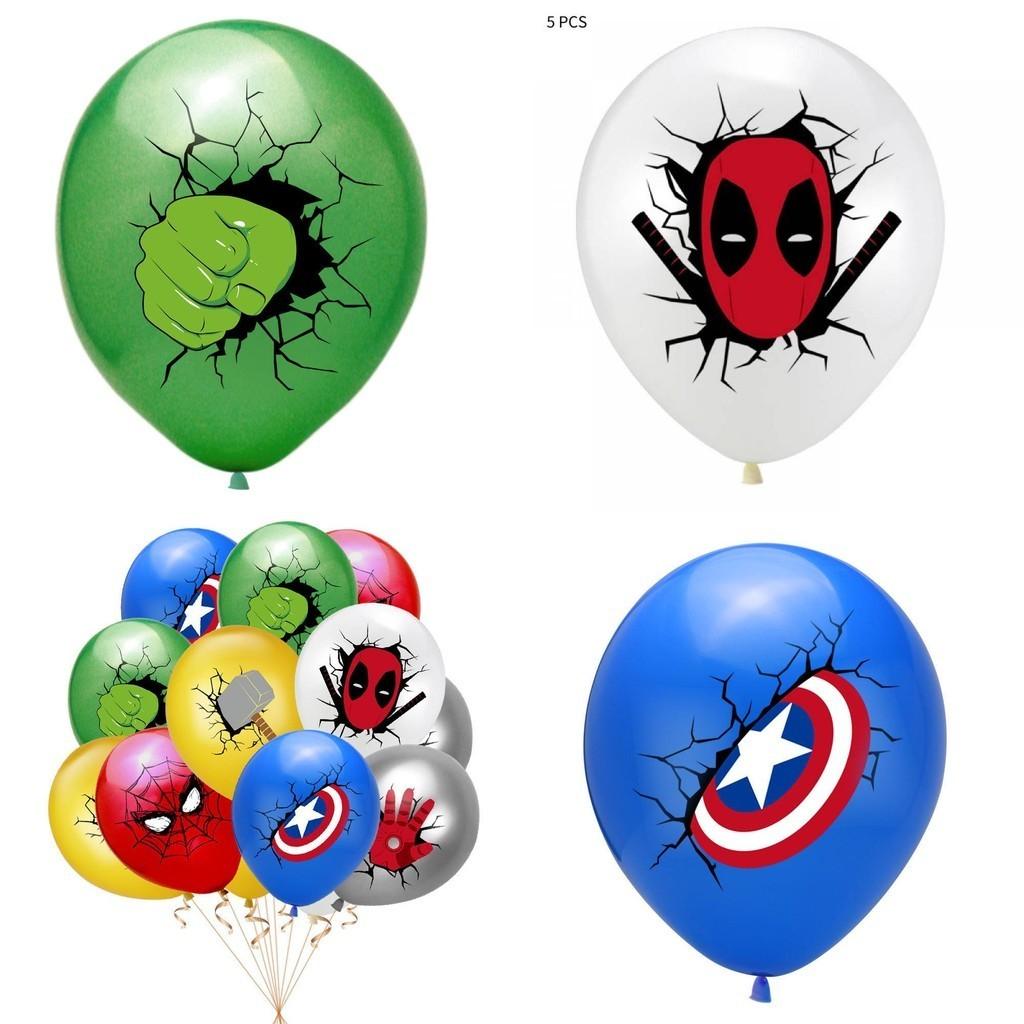 Воздушные шары для вечеринки в стиле супергероев 12 дюймов Капитан Америка Человек-паук Халк Латексные шары