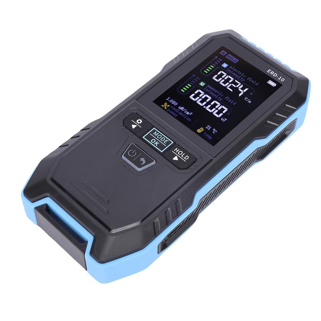 Измеритель электромагнитного поля 4 в 1 Детектор электрического магнитного поля радиочастотного излучения температуры EF MF RF-метр с