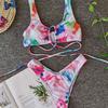 Women Tie- Fashion Bikini Set Sexy Strap Strappy Tie Dyed Swimwear Beachwear