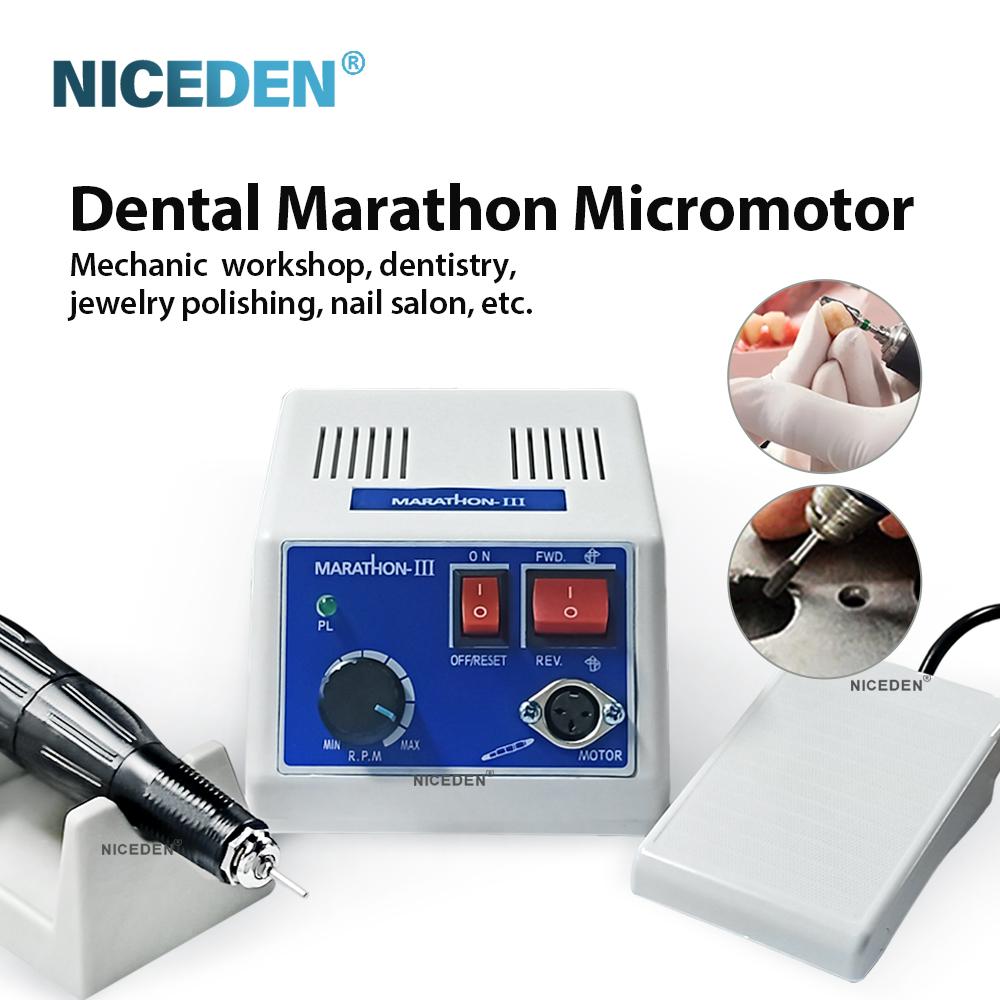 Стоматологический микромоторный полировщик Marathon-III Микромотор Лабораторный Ювелирный Резьба шлифовальный станок Микромотор Ручной Набор подходит для марафона