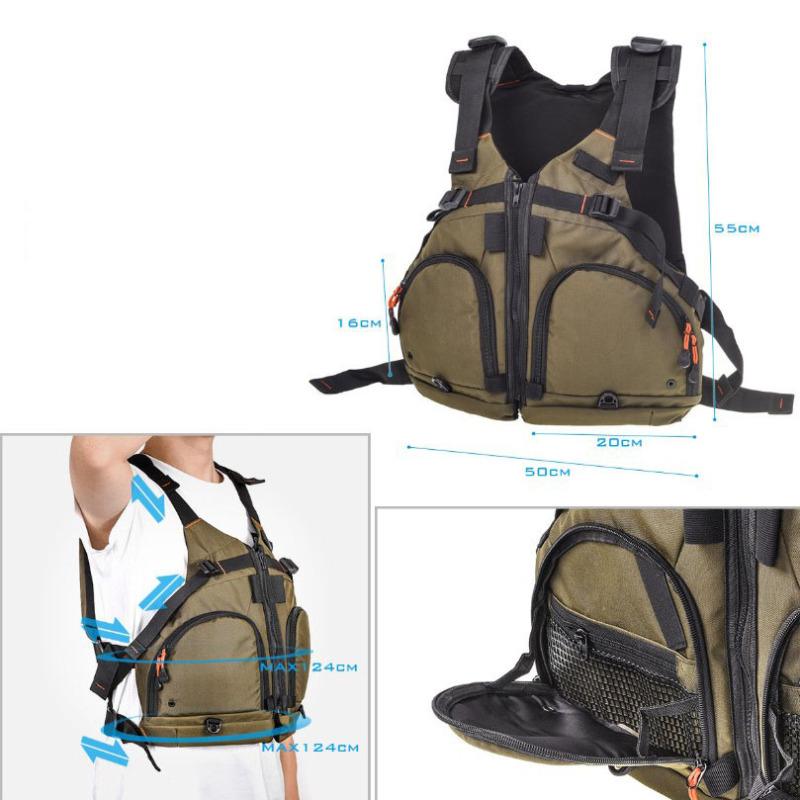 Спасательный жилет для взрослых мужчин, портативный водонепроницаемый спасательный жилет для плавания, катания на лодках и парусного спорта