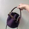 Purple, Velvet Bags, Bucket Bags, Women's Bags, Single-shoulder Bags, Crossbody Bags