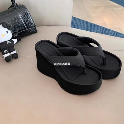 Найди второй волосок! Модные универсальные новые туфли-шлепанцы на толстой подошве 10 см в стиле Spice Girl, сандалии для улицы