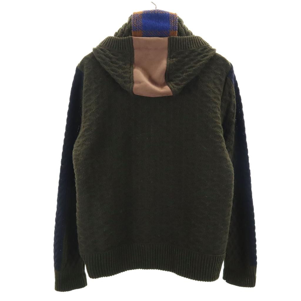 BOB made in Italy Faux suede switching Knit jacket M Brown Men's Used