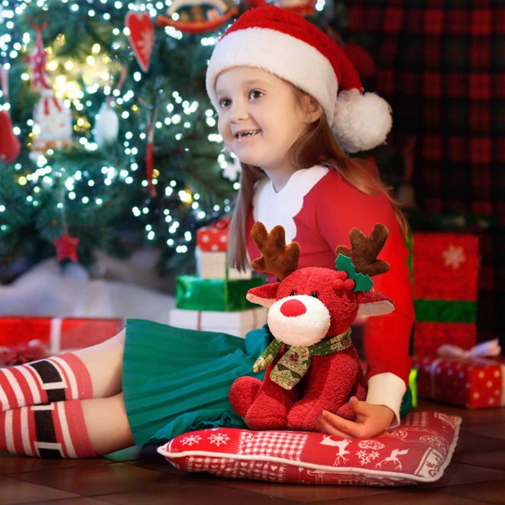 Милые плюшевые игрушки с оленем, фигурка оленя, куклы, мягкие животные, плюшевый декор, подарки на Рождество, день рождения для детей, девочек и мальчиков