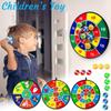 12 Balls Children Throw Sticky Ball Dartboard Boards Target Ball Kids Toys Set Indoor Sports Sucker Ball Game Family Sport Party