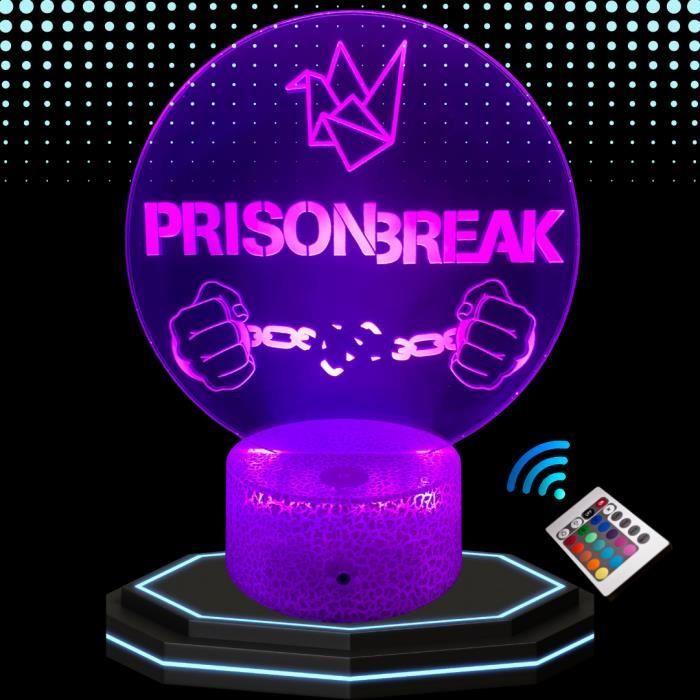 3D LED Ночник Серия Побег из тюрьмы, Ночник с изменением цвета, Сенсорная лампа для офиса и спальни, Идея подарка на Рождество