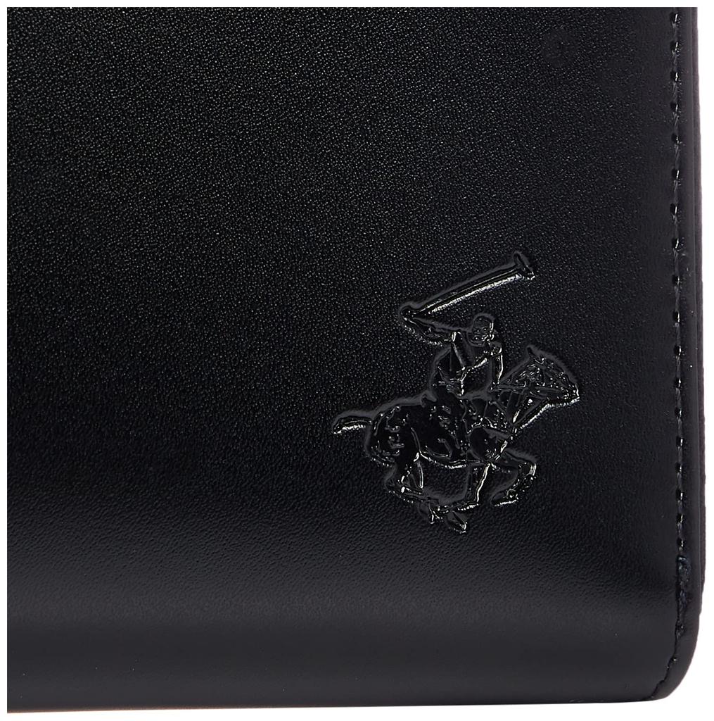 Hills Polo Кошелек длинный на молнии BHG6000 [Beverly Club] Черный/Темно-синий