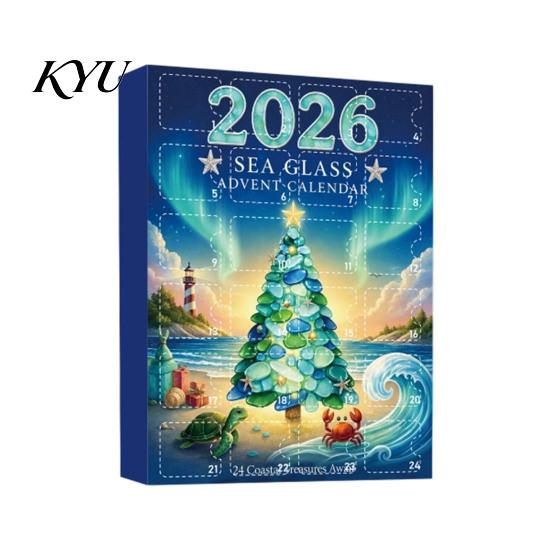 Party Supplies for Holidays Christmas Advent Calendar 2026, 24 Days Countdown with Acrylic Hanging Ornaments, Collectible Gifts Holiday Home