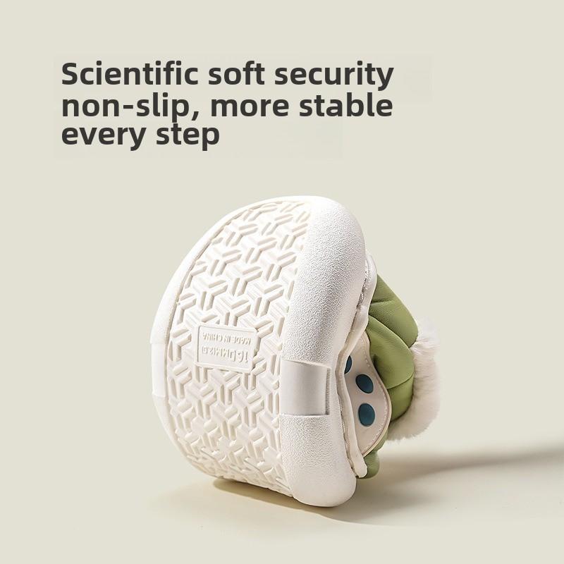 Детская теплая хлопковая обувь бархатная осенне-зимняя водонепроницаемая обувь для дома и отдыха на открытом воздухе пуховая хлопковая обувь